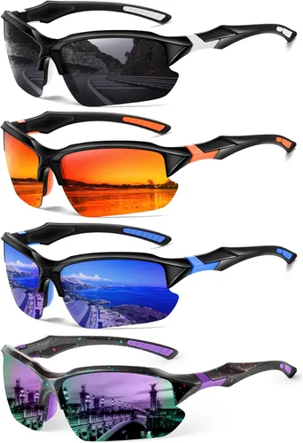 Vista 19 de Sports Polarized Sunglasses for Men Cycling Running Fishing UV Protection Sun Glasses Lightweight Half Frame Goggles