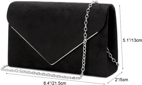 Vista 6 de LAM GALLERY Bolso cruzado pequeño de noche para mujer, bolso cruzado para baile de graduación, bolsas de hombro clásicas para bodas, fiestas