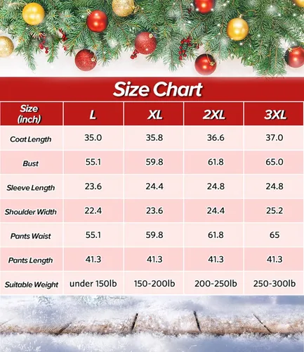 Vista 7 de Santa Claus Costume for Men Adult Santa Suit Christmas Deluxe Santa Costume Set Santa Outfit