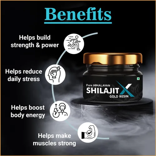 Vista 2 de NOTTY BOY Resina pura de oro Shilajit X del Himalaya 0.71 oz - Oro de 24 quilates, más de 80 minerales traza, alto ácido fúlvico, 100% ayurvédico