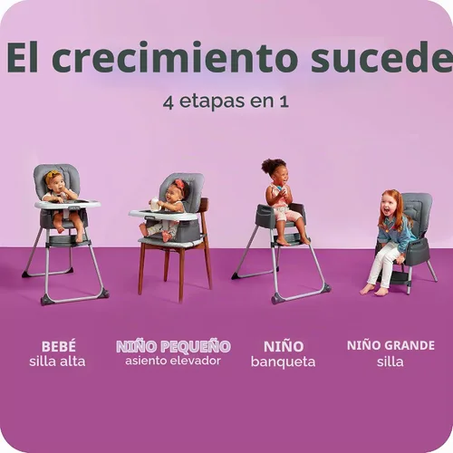 Vista 2 de Century Dine On - Silla alta 4 en 1 Crece con el niño, con 4 modos, modelo Metro