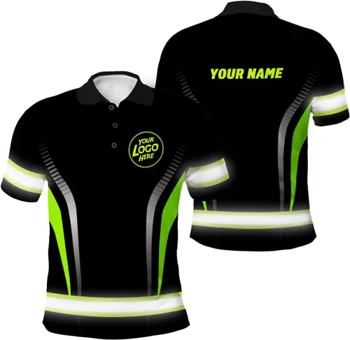 Vista 15 de Uniform Company - Polo reflectante de alta visibilidad para hombres y mujeres, polo de seguridad, ropa de trabajo para trabajadores