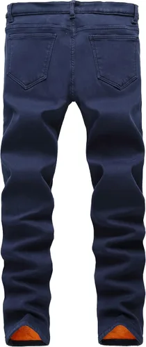Vista 2 de FREDD MARSHALL - Jeans elásticos y ajustado para hombre con forro polar