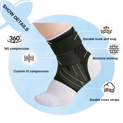 Vista 5 de King Mills Bota esguince y tendinitis peroneal para hombres de talla grande o pie hinchado. XXL para mano izquierda y derecha