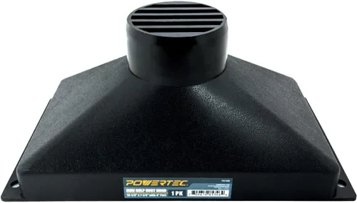 Vista 11 de POWERTEC 70150V Campana de polvo rectangular para 4 pulgadas OD accesorio, para carpintería manguera y accesorios de recolección de polvo