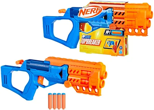 Vista 3 de Nerf N Series Topbreaker Dart Blaster, 4 dardos oficiales Nerf N Series N1