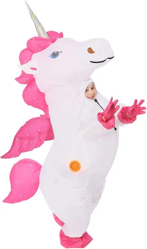 Vista 3 de Halloween Winged Unicorn Costume, Inflatable, Child Size, 4-6, Face Out Breathable