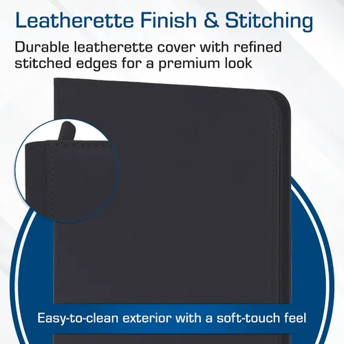 Vista 4 de álbumes para tarjetas coleccionables para 12 tarjetas Z-Folio LX, Negro