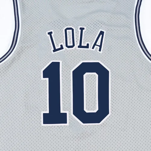 Vista 3 de Camiseta de baloncesto para hombre adulto #1 Bugs#10 Lola Costume Camisa de Halloween 90s Space Movie Jersey BlancoGris XS-XXL