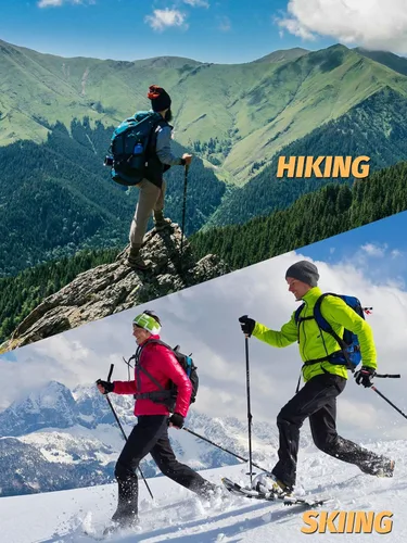 Vista 7 de TACVASEN Pantalones de nieve para hombre, resistentes al agua, pantalones de trabajo para senderismo, forro polar, forro polar, pantalones de esquí