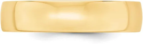 Vista 2 de Alianza de boda de ajuste cómodo de oro amarillo de 14 quilates de 0.197in, Oro
