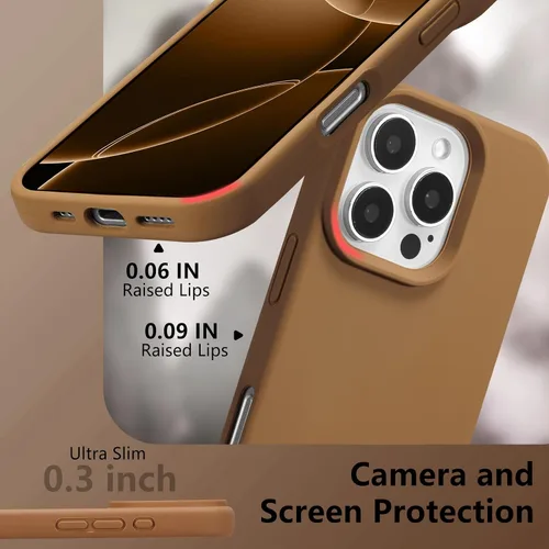 Vista 577 de Funda magnética de silicona para iPhone 13 Pro, color blanco antiguo [Compatible con Magsafe] [Forro de microfibra suave antiarañazos], funda