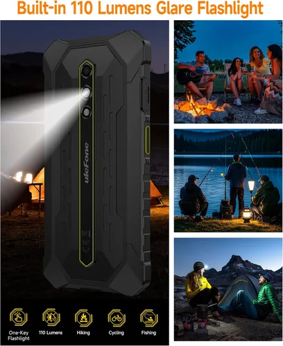 Vista 6 de Ulefone RugKing 2 Pro - Teléfono resistente, 8 (4+4) GB+128 GB Octa-Core, 4500 mAh, teléfono impermeable Android 15, pantalla HD+ Corning Gorilla