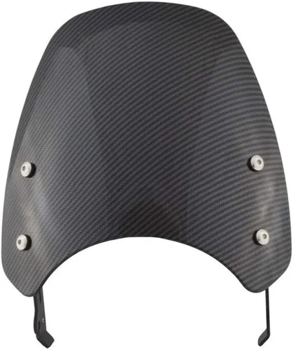 Vista 4 de GLoyer Motorcycle Windshield Windscreen Windshield Fly Screen Shield Wind Deflector with Holder Compatible with Ducati Scrambler 400 800 2015 2016