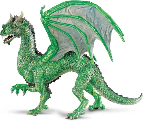 Vista 7 de Safari Ltd. Figura de dragón del bosque, figura detallada de modelo de plástico de 6 pulgadas, juguete de criatura mítica para niños, niñas y niños