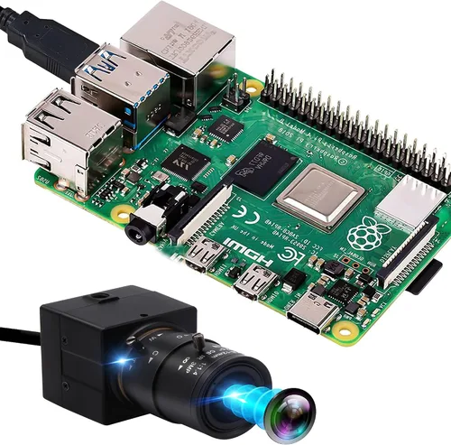 Vista 4 de Cámara USB 4K 0.1-0.472 in 4X Varifocal Lente Manual 2160P Cámara Ultra HD Compatible con UVC Primer Plano Webcam Soporte OpenCV PC Computadora