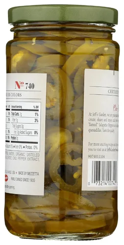 Vista 3 de Jeff's Naturals - Pimientos de jalapeño domados en rodajas, 12 onzas