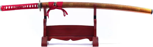 Vista 9 de Espada samurái japonesa funcional forjada a mano de la hoja de Katana, metal real 41 pulgadas de espiga completa