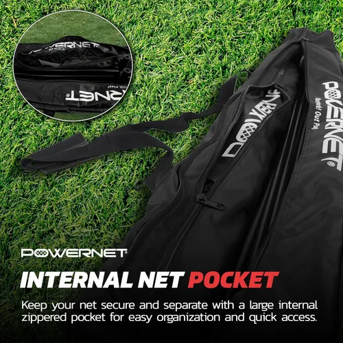 Vista 5 de PowerNet 7x7 FT Baseball & Softball Net Replacement Parts, Replace 7x7 FT Frame, Net Only or Carry Bag, Metal Frame and Fiberglass Poles, Durable