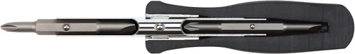 Vista 8 de TEKTON Destornillador multi-punta Phillips/ranurada 6-en-1 (#1 x 3/16 pulgadas, #2 x 1/4 pulgadas, Negro) DMS14001