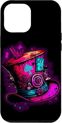 Vista 25 de Funda para iPhone 11 Pro Max We're All Mad Here Pink Steampunk Alicia en el país de las maravillas