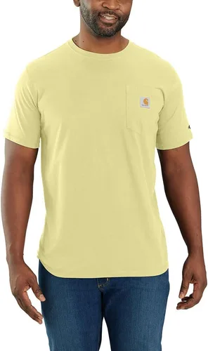 Vista 15 de Carhartt Para Hombre 104616 Force® Ajuste Relajado Peso Medio Manga Corta con Bolsillo Aventurine