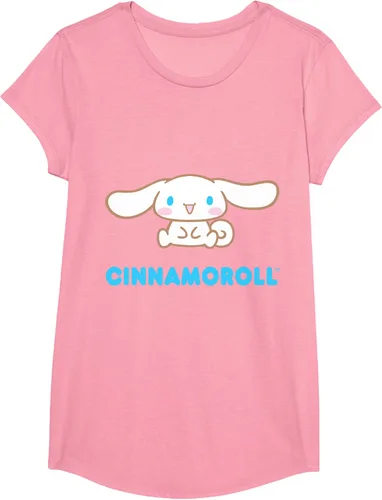 Vista 85 de Cinnamoroll Character Front and Back T-Shirt S Negro