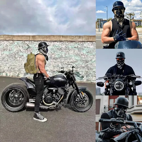 Vista 6 de Casco de motocicleta de estilo alemán, aprobado por DOT, para adultos, hombres y mujeres, casco ligero de media cáscara, para bicicleta de calle
