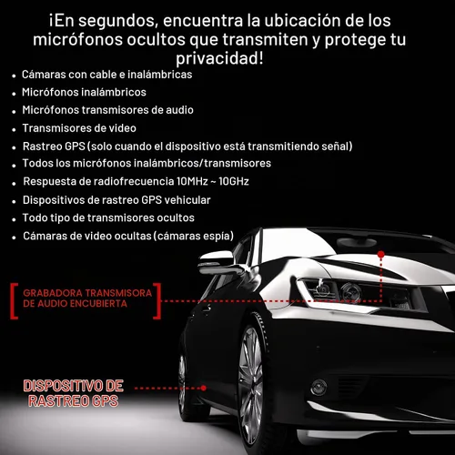 Vista 6 de Spy-Hawk Detector de insectos Pro-10G Rastreador GPS y buscador