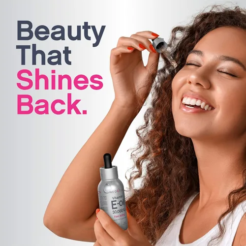 Vista 9 de Aceite de vitamina E NeoCell 30000iu 2.5 fl oz Grado ingestible y tópico Fórmula de acción rápida para piel, cabello y cara