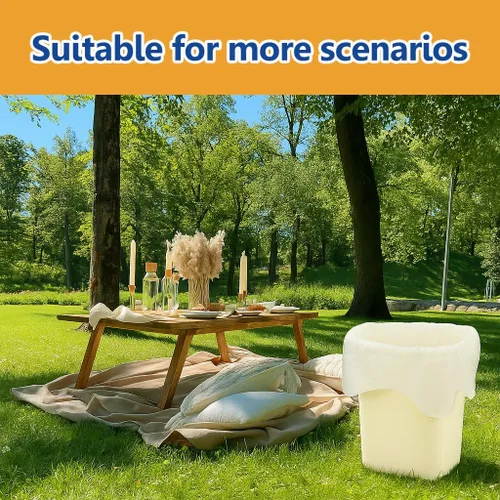 Vista 6 de 8 Gallon Medium Tie-Top Trash Bags 120 Count, fit 30 Liter Tall Kitchen Waste Basket, Unscented Garbage Bags Can Liners for Home Office Kitchen