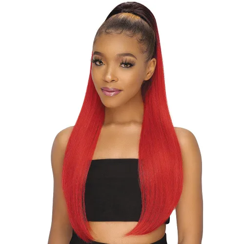 Vista 8 de Remy Illusion - Extensión de cola de caballo con diamantes de cola de caballo - Extensiones de cabello sintético de cola de caballo de 30 pulgadas