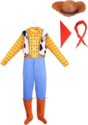 Vista 3 de Disguise Disfraz de Woody Deluxe para hombre, multicolor, XL (42-46), Marrón