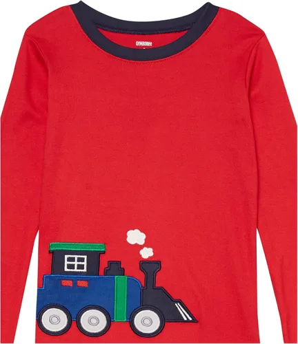 Vista 10 de Gymboree Conjunto de pijama unisex de algodón de Navidad de 2 piezas, niño grande, niño pequeño, gimnasio para bebé