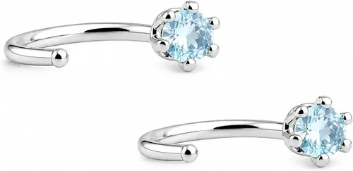 Vista 23 de Aretes de plata de ley para mujeres y niñas, hipoalergénicos para cartílago