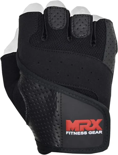 Vista 4 de MRX Guantes de levantamiento de pesas Pro Series Gym Fitness Entrenamiento Culturismo Guantes Tamaños