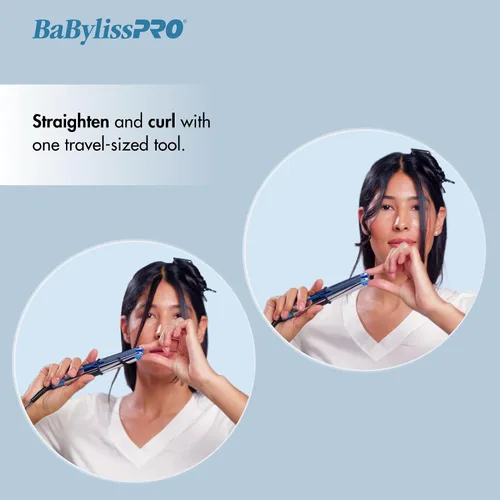 Vista 8 de BaBylissPRO Nano Titanium Prima2000 Ionic Styling Iron, 3/4" stainless steel travel/mini iron, all hair types