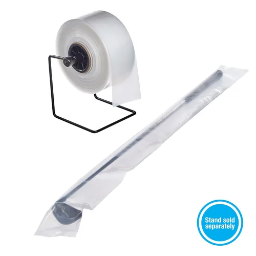 Vista 7 de Hudson Exchange 4" x 350', 6 mil, rollo de tubería de polietileno, resina de LDPE de grado alimenticio, embalaje de longitud personalizada