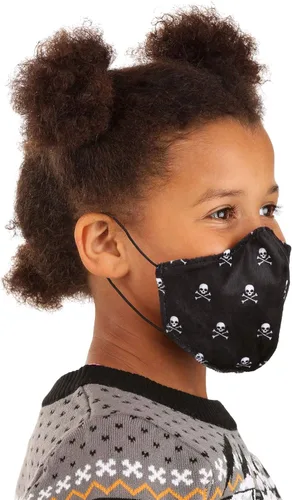 Vista 3 de Máscara facial sublimada pirata infantil
