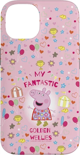 Vista 4 de Funda para iPhone 16 Peppa Pig My Fantastic Golden Wellies