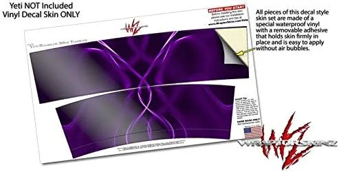 Vista 3 de Skin Wrap para vaso de Yeti Rambler 30 oz abstracto 01 morado (vaso no incluido)