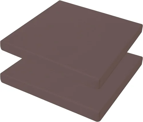 Vista 8 de Juego de 2 cojines antideslizantes para sillas de exterior, gris