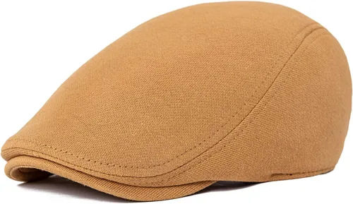 Vista 11 de VOBOOM - Gorra plana de algodón para hombre, diseño Ivy Gatsby Newsboy Negro