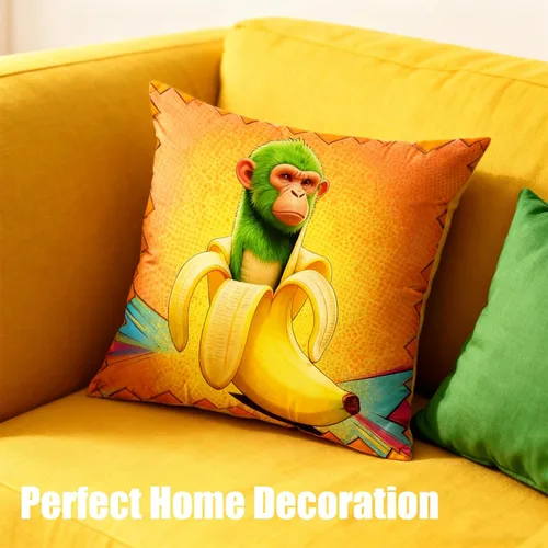 Vista 3 de Juego de 4 fundas de almohada para decoración navideña Italian Brainrot, fundas de almohada de impresión doble cara de 45.7 x 45.7 cm, fundas