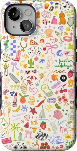 Vista 79 de Casely Funda para iPhone 14 Plus Viva La Vida Frida Kahlo Collage Diseño protector audaz Compatible con MagSafe