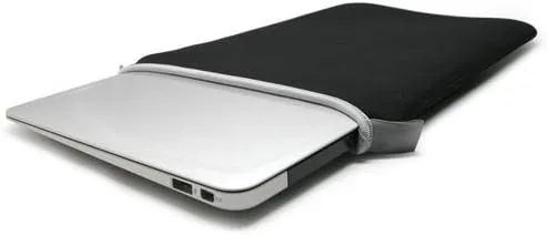 Vista 3 de BoxWave Funda compatible con Topaz GemView 10, funda protectora de neopreno suave y delgada, color negro azabache