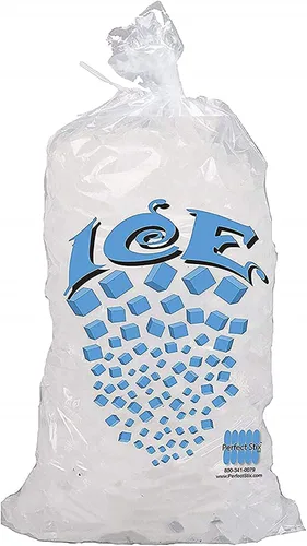 Vista 9 de Bolsa de hielo con cierre de amarre giratorio, 10 libras (paquete de 1000)