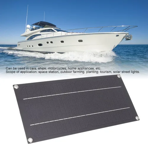 Vista 4 de Cargador de batería solar de 12 voltios impermeable, cargador de batería solar marino, mantenimiento de batería solar de 600 W, 18 V, kit de panel