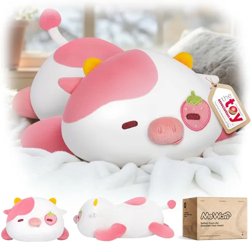 Vista 10 de Mewaii Linda Almohada de Felpa de Gato Negro, Peluches Kawaii de Animales de Peluche de Gato Negro, Peluches Suaves, Almohada de Felpa para Abrazar