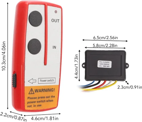 Vista 6 de Kit de control remoto de cabrestante, interruptor de control remoto universal de alta sensibilidad, resistente a la abrasión, operación simple